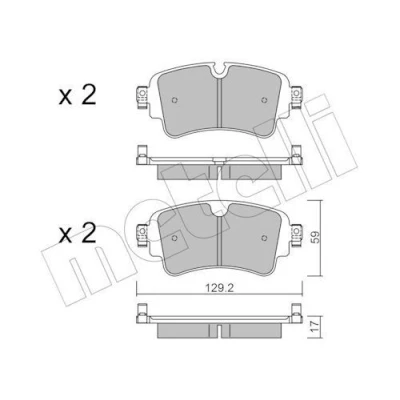 Kuva Jarrupalasarja, levyjarru METELLI 22 1129 0