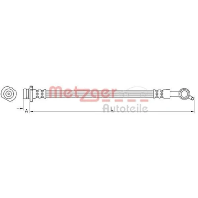 Kuva METZGER 4110850 Jarruletku 243 M10 x 1 NISSAN: Qashqai 2, / Qashqai+2 I