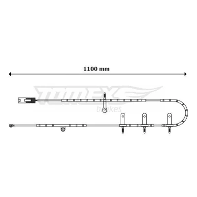 Kuva TOMEX brakes TX 30 71 Jarrupalojen Kulumisen Ilmaisin Taka akseli MINI: Hatchback