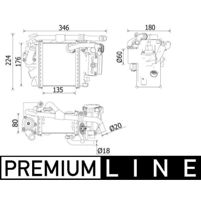 Kuva MAHLE ORIGINAL CI 540 000P Välijäähdytin