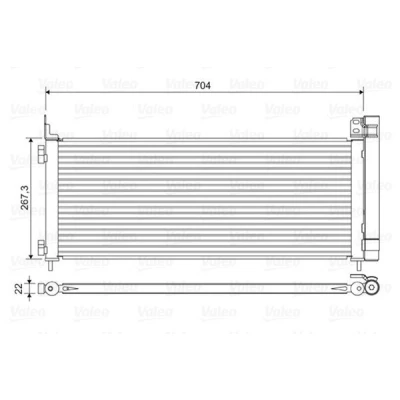 Kuva VALEO 822619 Ilmastoinnin Lauhdutin Vedenerottimella Alumiini 267 TOYOTA: RAV4 IV SUV