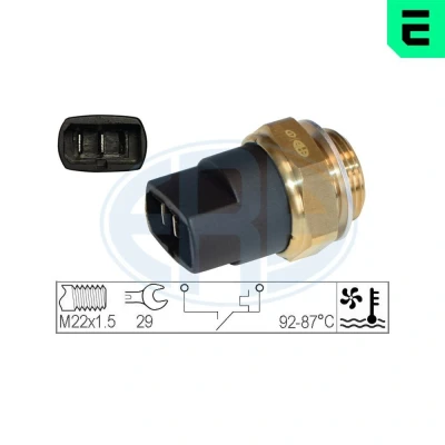 Kuva ERA 330962 Lämpökytkin Jäähdyttimen Puhallin M22 x 1,5 VOLVO: 460 L