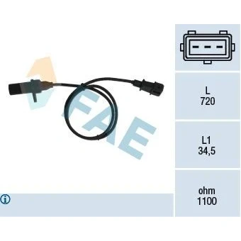 Kuva Kierroslukuanturi Fiat, Lancia OE 1802, 46442091, 46479975