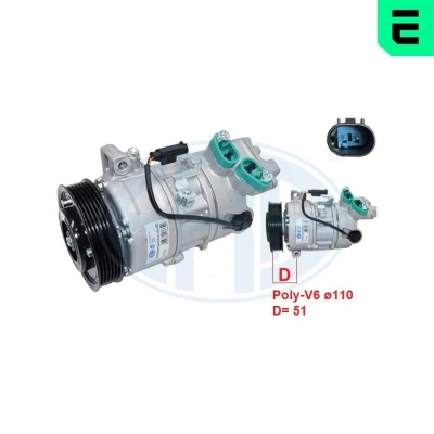 Kuva Kompressori, ilmastointilaite BMW OE 64509145351, 64509156821, 64526915380