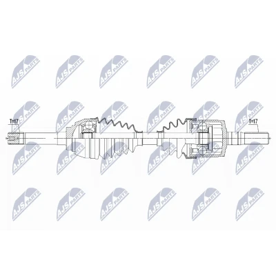Kuva Vetoakseli, Etuakseli, oikea, vasen ISUZU D MAX II, Flak/chassi II OE 8 98147 245 1, 2