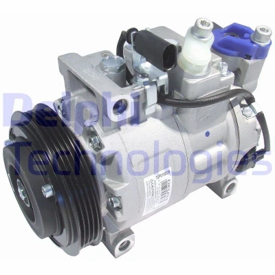 Kuva DELPHI TSP0159378 Ilmastoinnin Kompressori Denso 7SEU16C PAG 46 kompressoriöljyllä AUDI: A4 B7 Avant, B6 Sedan, Sedan