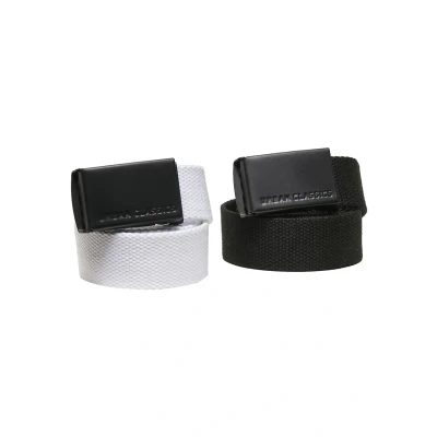 Kuva Urban Classics 2 PACK Vyö lapsille, Koko: One Size, Black white