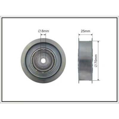 Kuva Ohjainrulla, moniurahihna MERCEDES BENZ OE 272 202 04 19, 07 14 19