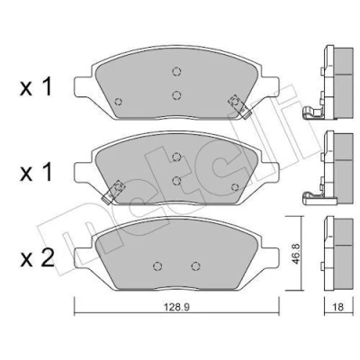 Kuva Jarrupalasarja, levyjarru METELLI 22 1113 0