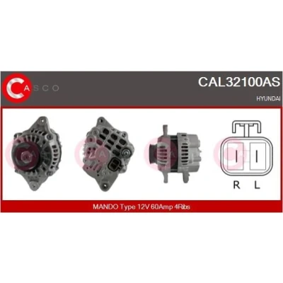 Kuva CASCO CAL15106AS Laturi 12V 120A RENAULT: MASTER 2 Kasten, LAGUNA 2, Scénic 1