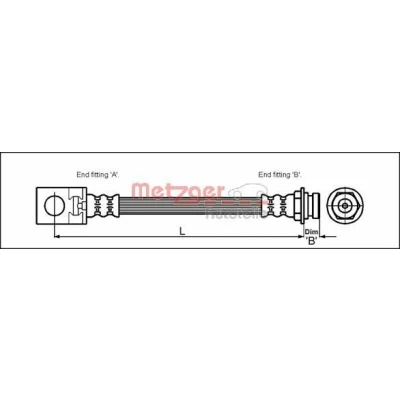 Kuva METZGER 4113524 Jarruletku 347 3/8&quot; 24