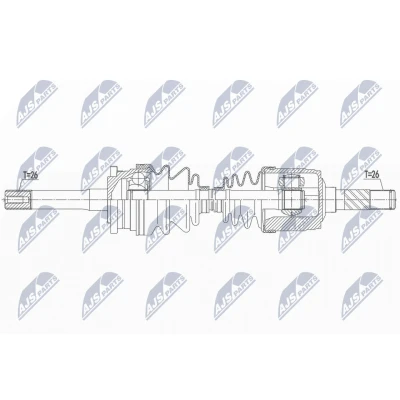Kuva Vetoakseli, Etuakseli, oikea FORD RANGER, MAZDA B SERIE OE 1362929, MD232550X