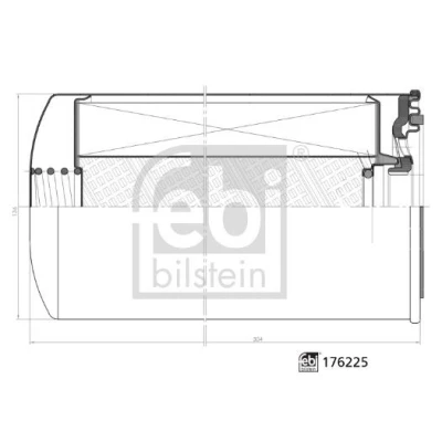 Kuva FEBI BILSTEIN 176225 Polttoainesuodatin ilman vedenerotinta, Ruuvattava suodatin