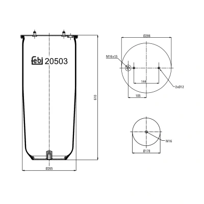 Kuva FEBI BILSTEIN 20503 Metallipalje, ilmajousitus