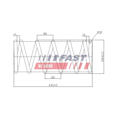 Kuva Jousi (auton jousitus), Etuakseli NISSAN, OPEL, RENAULT, VAUXHALL OE 44 11 801, 8200187079