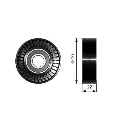Kuva GATES FleetRunner Micro V Kit T36252 Ohjainrulla MERCEDES BENZ: A sarja