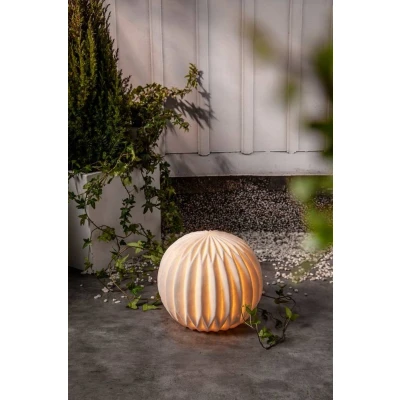 Kuva Ulkokoriste Sandy Globe 25 cm Valkoinen