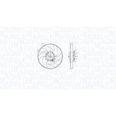 Kuva MAGNETI MARELLI 069422871010 Jäähdyttimen Tuuletin 337 12 234 PEUGEOT: 306 Sedan, CITROËN: Xsara Coupe