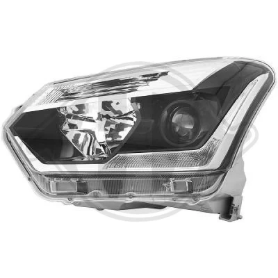 Kuva DIEDERICHS 5404981 Ajovaloumpio Vasen H11/HB3 LED Valokorkeussäätimen moottorilla
