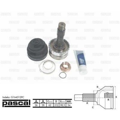 Kuva Nivelsarja, vetoakseli PASCAL G1M012PC