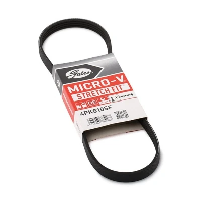Kuva GATES Micro V Stretch Fit 4PK810SF Moniurahihna 810 4 PA (polyamidi), EPDM (eteenipropeeni dieeni kumi) BMW: 1 Hatchback, 3 Touring, Sedan
