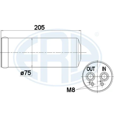 Kuva Kuivain, ilmastointilaite AUDI A4 B6, B6 Avant, Cabriolet, B7, B7 SKODA SUPERB I, VW PASSAT B5.5, B5.5