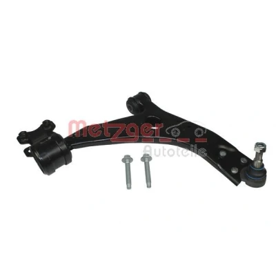 Kuva METZGER 58038702 Alatukivarsi KIT + Kumilaakerilla, Alapallo /pallonivelellä Etuakseli, oikea, Alla Poikittaistukivarsi 21 VOLVO: V50, S40 II, C30