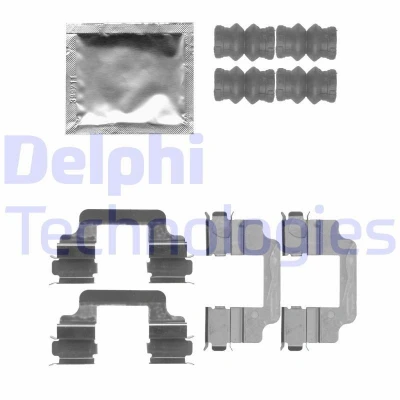 Kuva DELPHI LX0509 Tarvikesarja, Jarrupala VOLVO: V70 3, XC60 I, 2