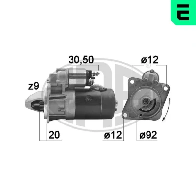 Kuva ERA 220362A Starttimoottori 12 2,2 9 LAND ROVER: Range Rover 2, 1