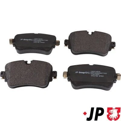 Kuva JP GROUP 1163714010 Jarrupalat Taka akseli Ilman kulumisenilmaisinta AUDI: Q7, A8 D4, A6 C8 Sedan, VOLKSWAGEN: Touareg III