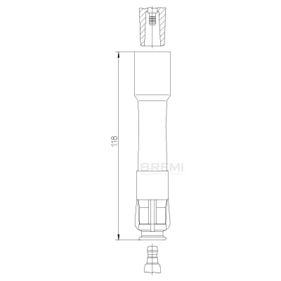 Kuva Tulpanjohdon pistoke BREMI 13249A1,8