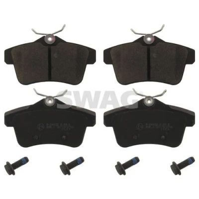 Kuva SWAG 62 91 6833 Jarrupalat Taka akseli Ilman kulumisenilmaisinta Ruuvisarjalla PEUGEOT: 508 I Sedan, SW, 3008 I, CITROËN: C4 Hatchback