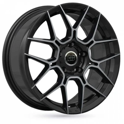 Kuva INFINY Traxx Bright Black Machined Face 8x18 5/100 ET35 B57.1
