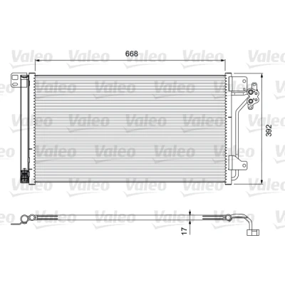 Kuva Lauhdutin, ilmastointilaite VALEO 814015