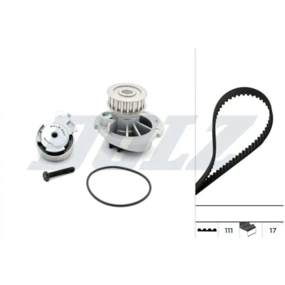 Kuva DOLZ KD024 Vesipumppu + Jakohihnasarja 111 OPEL: Astra G CC, Caravan, Sedan
