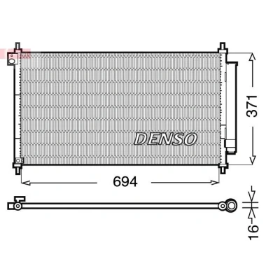 Kuva Lauhdutin, ilmastointilaite DENSO DCN40012