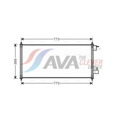 Kuva PRASCO FDA5361 Ilmastoinnin Lauhdutin 11,8 Alumiini 770 FORD: Transit Connect Mk1 Van