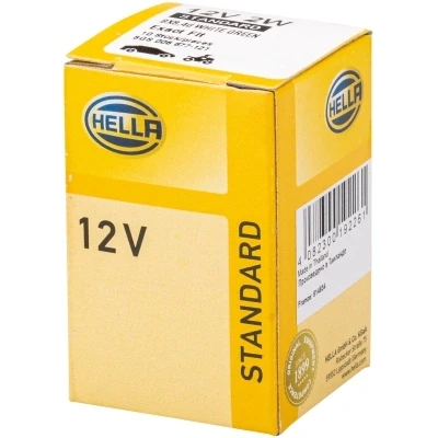Kuva HELLA 8GS 006 677 121 Polttimo, Mittariston Valo 12 2 Sokkelipolttimo BX8.4d Halogeeni