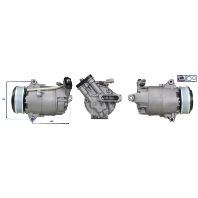 Kuva LUCAS ACP346 Ilmastoinnin Kompressori PAG 46 R 134a Tiivisteillä OPEL: Astra H Caravan, Zafira B, G CC