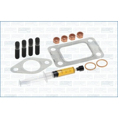Kuva AJUSA JTC12004 Asennussarja Turboahdin syringe with oil Tiivisteillä asennusohjeella CITROËN: Jumper II Bussi, PEUGEOT: Boxer Van, Bussi