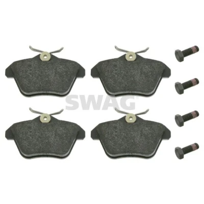 Kuva SWAG 74 91 6245 Jarrupalat Taka akseli Ilman kulumisenilmaisinta Ruuvisarjalla ALFA ROMEO: 156 Sedan, 166