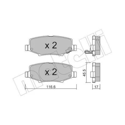 Kuva Jarrupalasarja, levyjarru METELLI 22 0863 0