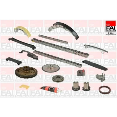 Kuva FAI AutoParts TCK41CRD Jakoketjusarja Tiivisteillä, Hammaspyörillä Yksinkertainen, Kaksoisketju, Rullaketju NISSAN: X Trail, Almera 2 Limousine