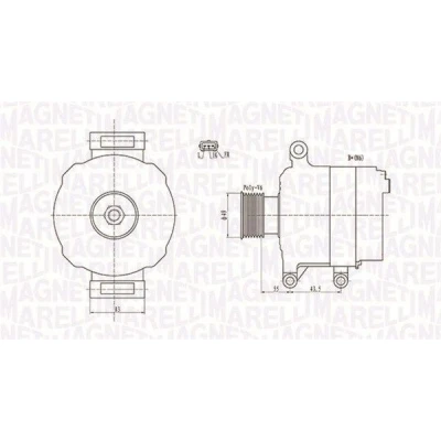 Kuva MAGNETI MARELLI 063731869010 Laturi 12V 105A MINI: Hatchback, Cabriolet