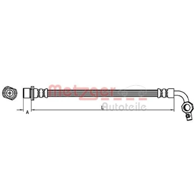 Kuva METZGER 4110100 Jarruletku 270 TOYOTA: RAV4 II SUV, I SUV