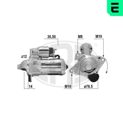 Kuva ERA 221063A Starttimoottori 12V 2,2kW 12 30 50 77mm