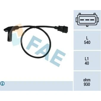 Kuva Impulssianturi, kampiakseli Fiat Ducato buss, flak/chassi, skåp OE 0000007788905, 60809751, 7752254
