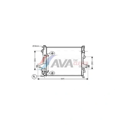 Kuva Jäähdytin,moottorin jäähdytys AVA QUALITY COOLING VO2133