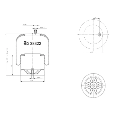 Kuva FEBI BILSTEIN 38322 Metallipalje, ilmajousitus