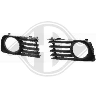 Kuva DIEDERICHS 6635042 Puskurin Ritilä reikä/reiät sumuvaloille Oikea TOYOTA: Prius II Liftback